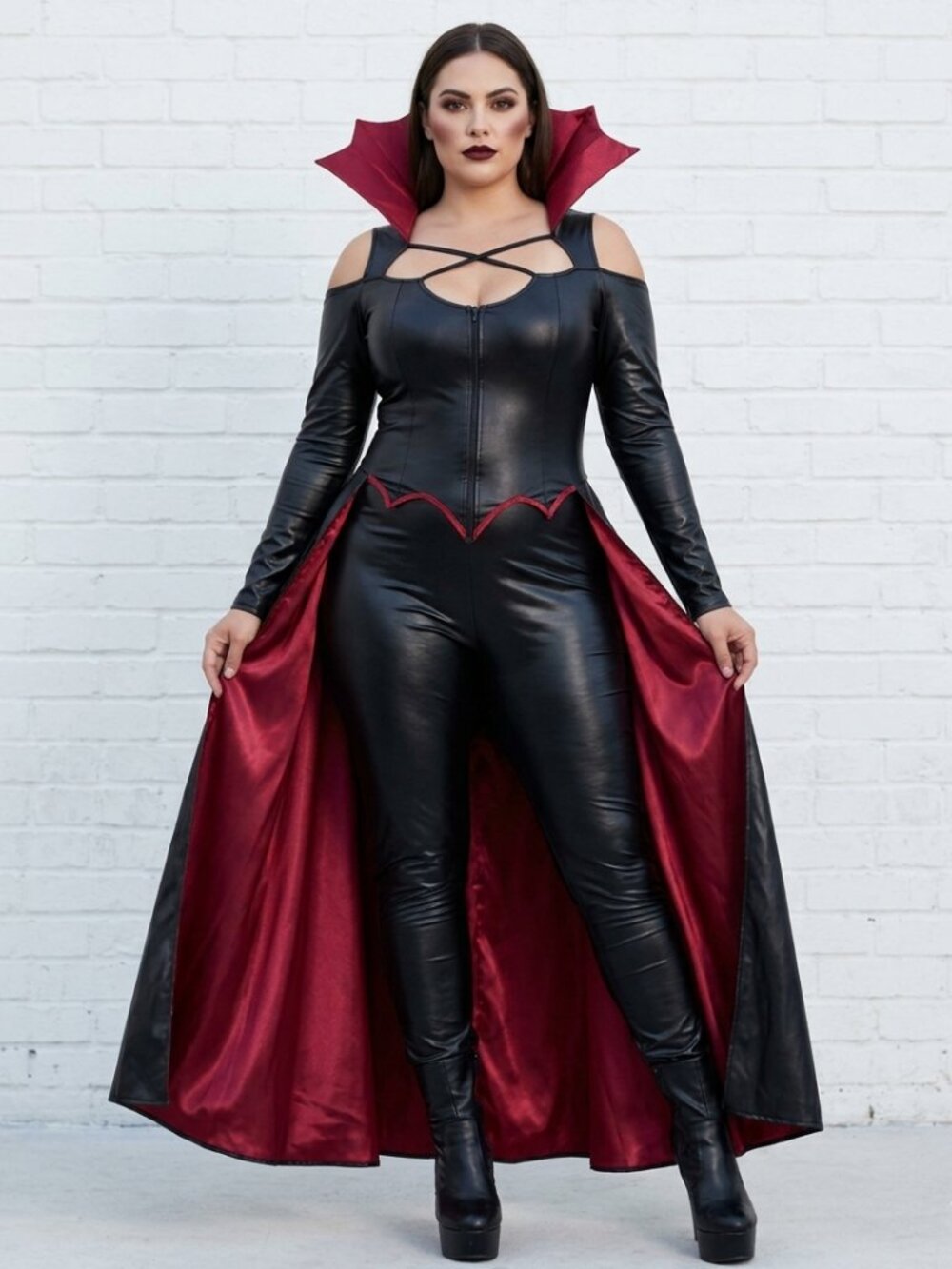 Spirit Halloween Princess of Darkness Vampire Costume Jumpsuit Women's XL 14-16